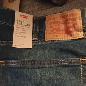 Levi's Men's 505 Regular Fit Jeans - Blue